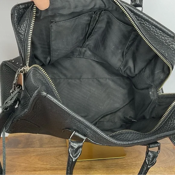 Rebecca Minkoff Pebbled Leather Moonwalking Satchel EUC - Picture 9 of 13